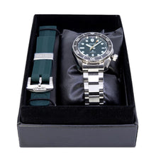 Load image into Gallery viewer, Seiko Prospex 140th Anniversary Limited Divers Green Dial Silver Steel Strap Watch For Men - SPB207J1