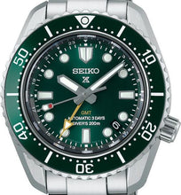 Load image into Gallery viewer, Seiko Prospex GMT Divers Automatic Marine Green Dial Silver Steel Strap Watch For Men - SPB381J1