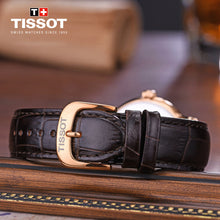 Load image into Gallery viewer, Tissot T Classic Carson Quartz White Dial Brown Leather Strap Watch for Men - T085.410.36.012.00