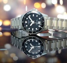 Load image into Gallery viewer, Tissot Seastar 1000 Lady Black Dial Silver Steel Strap Watch for Women - T120.210.11.051.00