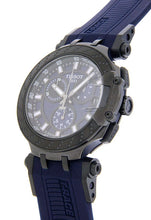 Load image into Gallery viewer, Tissot T Race Chronograph Blue Dial Blue Silicone Strap Watch For Men - T115.417.37.041.00