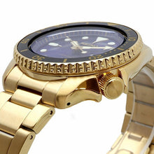 Load image into Gallery viewer, Seiko 5 Sports US Special Edition Automatic Blue Dial Gold Steel Strap Watch For Men - SRPK20