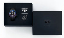 Load image into Gallery viewer, Seiko Automatic SKX GMT Yuto Horigome Limited Edition Black Dial Black Steel Strap Watch For Men - SSK027K1