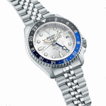 Load image into Gallery viewer, Seiko 5 Sports SKX GMT Automatic Sky Blue Dial Silver Steel Strap Watch For Men - SSK033K1