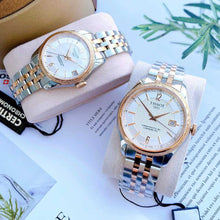 Load image into Gallery viewer, Tissot Ballade Powermatic 80 Mother of Pearl Silver Dial Two Tone Steel Strap Watch For Women - T108.208.22.117.00