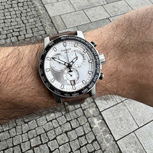 Load image into Gallery viewer, Tissot Supersport Chrono Silver Dial Brown Leather Strap Watch for Men - T125.617.16.031.00