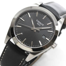 Load image into Gallery viewer, Tissot Gentleman Black Dial Black Leather Strap Watch For Men - T127.410.16.051.00