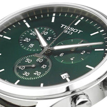 Load image into Gallery viewer, Tissot Chrono XL Chronograph Classic Green Dial Brown Leather Strap Watch For Men - T116.617.16.091.00