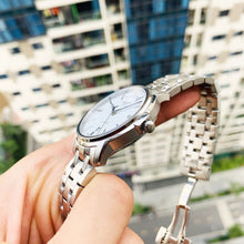 Load image into Gallery viewer, Tissot T Classic Automatic III Day Date White Dial Silver Steel Strap Watch for Men - T065.930.11.031.00