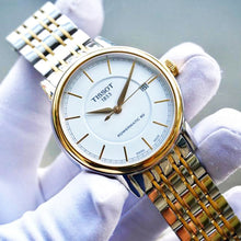 Load image into Gallery viewer, Tissot T Classic Carson Automatic White Dial Two Tone Steel Strap Watch for Men - T085.407.22.011.00