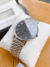 Load image into Gallery viewer, Tissot T Classic Everytime Quartz Black Dial Silver Steel Strap Watch for Men - T109.410.11.072.00