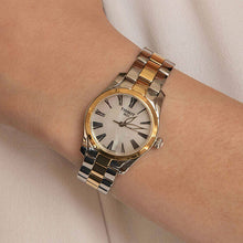 Load image into Gallery viewer, Tissot T Wave Lady White Mother of Pearl Dial Two Tone Steel Strap Watch For Women - T112. 210. 22. 113. 00