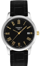 Load image into Gallery viewer, Tissot T Classic Dream Black Dial Black Leather Strap Watch for Men - T033.410.26.053.01