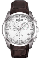 Load image into Gallery viewer, Tissot Couturier Chronograph White Dial Brown Leather Strap Watch For Men - T035.617.16.031.00
