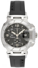 Load image into Gallery viewer, Tissot T Race Chronograph Black Dial Black Rubber Strap Watch for Women - T048.217.17.057.00