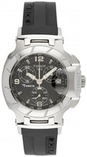 Load image into Gallery viewer, Tissot T Race Chronograph Black Dial Black Rubber Strap Watch for Women - T048.217.17.057.00
