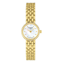 Load image into Gallery viewer, Tissot T-Lady Lovely Mother of Pearl Dial Gold Steel Strap Watch For Women - T058.009.63.116.00