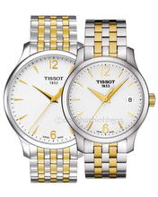 Load image into Gallery viewer, Tissot T Classic Tradition White Dial Two Tone Mesh Bracelet Watch for Women - T063.210.22.037.00