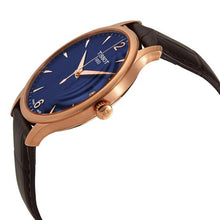 Load image into Gallery viewer, Tissot T Classic Tradition Blue Dial Brown Leather Strap Watch For Men - T063.610.36.047.00