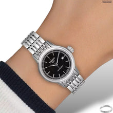 Load image into Gallery viewer, Tissot Carson Automatic Black Dial Silver Steel Strap Watch For Women - T085.207.11.051.00