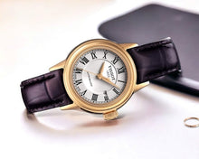 Load image into Gallery viewer, Tissot T Classic Carson White Dial Brown Leather Strap Watch For Women - T085.207.36.013.00