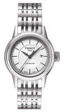 Load image into Gallery viewer, Tissot T Classic Carson Automatic White Dial Silver Steel Strap Watch For Women - T085.207.11.011.00