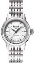 Load image into Gallery viewer, Tissot T Classic Carson Automatic White Dial Silver Steel Strap Watch For Women - T085.207.11.011.00