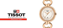 Load image into Gallery viewer, Tissot T Lady Flamingo Mother of Pearl Dial Rose Gold Steel Strap Watch for Women - T094.210.33.116.01