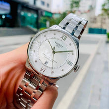 Load image into Gallery viewer, Tissot Chemin Des Tourelles Powermatic 80 Diamonds Silver Dial Silver Steel Strap Watch for Men - T099.407.11.033.00