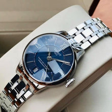 Load image into Gallery viewer, Tissot Chemin Des Tourelles Powermatic 80 Lady Blue Dial Silver Steel Strap Watch For Women - T099.207.11.048.00