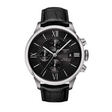 Load image into Gallery viewer, Tissot T Classic Chemin Des Tourelles Chronograph Black Dial Black Leather Strap Watch For Men - T099.427.16.058.00