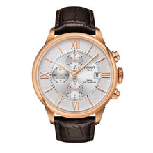 Load image into Gallery viewer, Tissot Des Tourelles Chronograph Silver Dial Brown Leather Strap Watch For Men - T099.427.36.038.00
