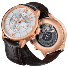 Load image into Gallery viewer, Tissot Des Tourelles Chronograph Silver Dial Brown Leather Strap Watch For Men - T099.427.36.038.00