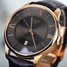 Load image into Gallery viewer, Tissot Chemin des Tourelles Powermatic 80 Brown Dial Brown Leather Strap Watch for Men - T099.407.36.448.00