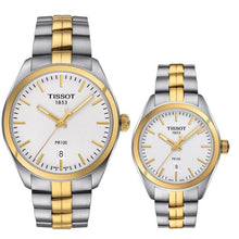 Load image into Gallery viewer, Tissot T Classic PR 100 White Dial Two Tone Steel Strap Watch for Men - T101.410.22.031.00