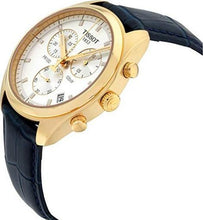 Load image into Gallery viewer, Tissot T Classic PR 100 Chronograph Silver Dial Black Leather Strap Watch for Men - T101.417.36.031.00