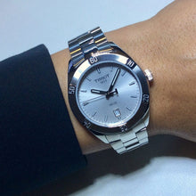 Load image into Gallery viewer, Tissot PR 100 Sport Chic Silver Dial Silver Steel Strap Watch for Women - T101.910.11.031.00