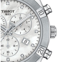 Load image into Gallery viewer, Tissot PR 100 Sport Chic Chronograph Diamonds Mother of Pearl Dial Silver Steel Strap Watch for Women - T101.917.11.116.00