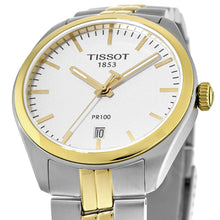 Load image into Gallery viewer, Tissot T Classic PR 100 White Dial Two Tone Steel Strap Watch for Men - T101.410.22.031.00