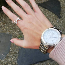 Load image into Gallery viewer, Tissot PR 100 Sport Chic Chronograph Diamonds Mother of Pearl Dial Silver Steel Strap Watch for Women - T101.917.11.116.00