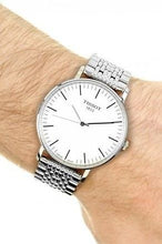 Load image into Gallery viewer, Tissot T Classic Everytime Large White Dial Silver Steel Strap Watch for Men - T109.610.11.031.00