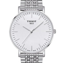 Load image into Gallery viewer, Tissot T Classic Everytime Large White Dial Silver Steel Strap Watch for Men - T109.610.11.031.00