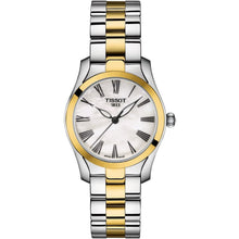 Load image into Gallery viewer, Tissot T Wave Lady White Mother of Pearl Dial Two Tone Steel Strap Watch For Women - T112. 210. 22. 113. 00