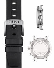 Load image into Gallery viewer, Tissot PRC 200 Chronograph Black Dial Black Rubber Strap Watch for Men - T114.417.17.057.00