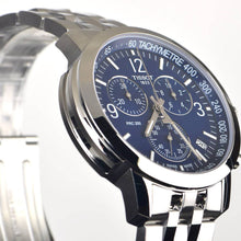 Load image into Gallery viewer, Tissot PRC 200 Chronograph Quartz Blue Dial Silver Steel Strap Watch For Men - T114.417.11.047.00