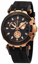 Load image into Gallery viewer, Tissot T Race Chronograph Black Dial Black Silicone Strap Watch For Men - T115.417.37.051.00