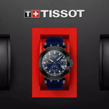 Load image into Gallery viewer, Tissot T Race Chronograph Blue Dial Blue Silicone Strap Watch For Men - T115.417.37.041.00