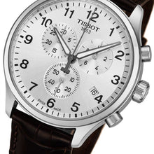 Load image into Gallery viewer, Tissot Chrono XL Silver Dial Brown Leather Strap Watch For Men - T116.617.16.037.00