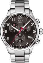 Load image into Gallery viewer, Tissot Chrono XL Quartz Asian Games Edition Black Dial Silver Steel Strap Watch For Men -  T116.617.11.057.02
