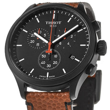 Load image into Gallery viewer, Tissot Chrono XL NBA Special Edition Black Dial Brown Leather Strap Watch for Men - T116.617.36.051.12